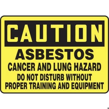 Accuform OSHA CAUTION SAFETY SIGN ASBESTOS MCAW622VP MCAW622VP